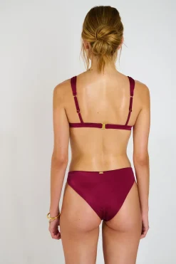 AIMLO & AGUA CORALISS burgundy bikini