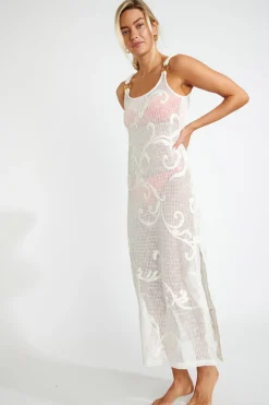 BEACHWEAR DRESS Ecru AMIVA BOATDAY