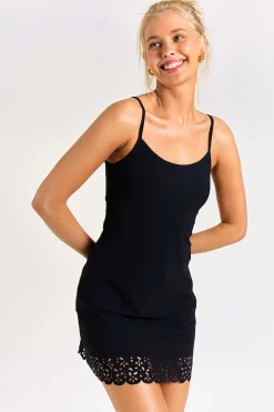 BEACHWEAR DRESS Black ALZETTE HUAWEI