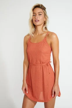 BEACHWEAR DRESS Orange TAHUA GOLDENRIB