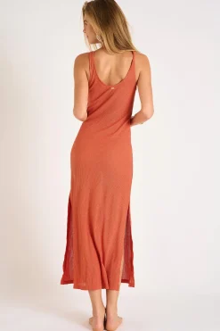 BEACHWEAR DRESS Orange AMIVA GOLDENRIB