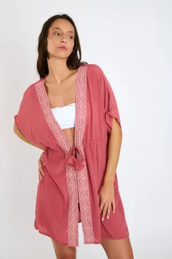 BEACHWEAR TUNIC Pink PATZA SAYULITA