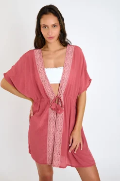 BEACHWEAR TUNIC Pink PATZA SAYULITA