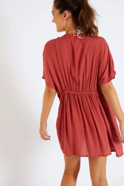 BEACHWEAR TUNIC Pink PATZA SAYULITA