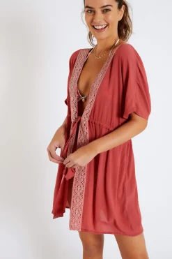 BEACHWEAR TUNIC Pink PATZA SAYULITA