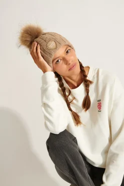 Beanie Beige DOTTO LEMONWOOD