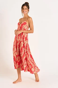Dress Red OLIANA SARONG