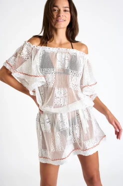 Dress White CABANA SEAWAVES