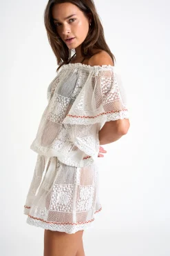 Dress White CABANA SEAWAVES