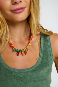 FANCY ACCESSORY Orange SMALLRUB CHOCKER