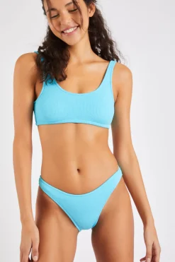 Justin & Naida Scrunchy blue two-piece bikini
