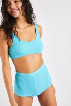 Justin & Naza Scrunchy blue two-piece bikini