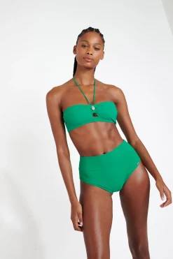 KENTEO & ZAPPA SPRING green bandeau swimsuit