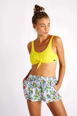LIO SUNRIB & BENTA SUNRIB yellow ribbed bikini