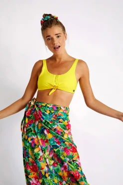 LIO SUNRIB & BENTA SUNRIB yellow ribbed bikini