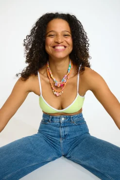 Long Necklace Orange BIGRUB CHOCKER