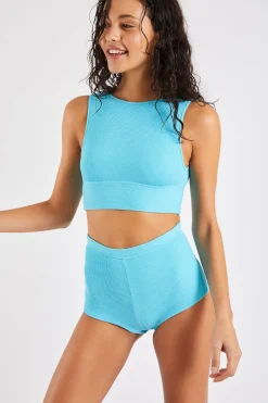 Maleo & Naza Scrunchy blue two-piece bikini