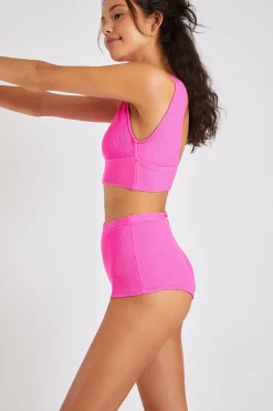 Maleo & Naza Scrunchy pink two-piece bikini