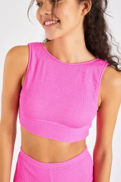 Maleo & Naza Scrunchy pink two-piece bikini