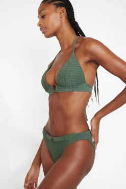 MISKO & DITA GROOVE khaki push-up swimsuit