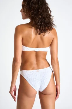 MYERO & ALERIA SUNLACE white bandeau swimsuit