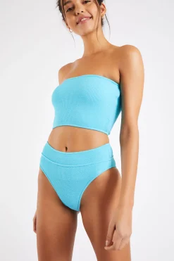 Nolo & Manha Scrunchy blue two-piece bikini