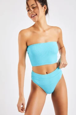 Nolo & Manha Scrunchy blue two-piece bikini