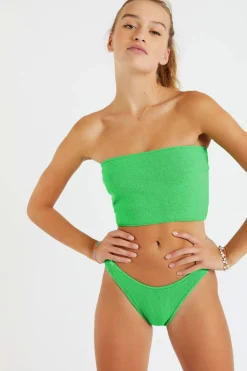 Nolo & Naida Scrunchy green two-piece bikini