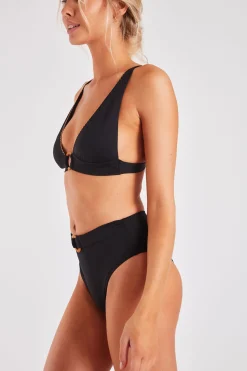 Pisco & Kumaka Kanamari black two-piece bikini