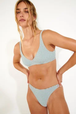 PULCO & NAIDA MONOSTRIPE glacier bikini