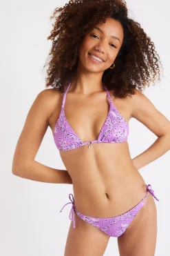 Rico & Lina Benita bandana print bikini in lilac
