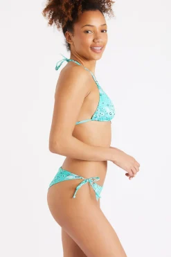 Rico & Lina Benita bandana print bikini in jade green