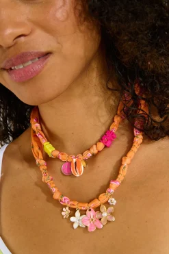 Short Necklace Orange SMALLRUB CHOCKER