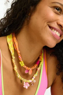 Short Necklace Orange SMALLRUB CHOCKER