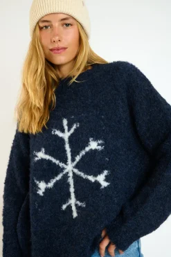 Sweater Navy blue DAMON CRYSTALBAY