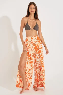 TROUSERS Orange STEFA SARONG