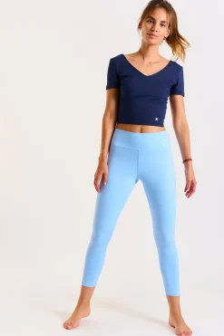 T-shirt Navy blue MANTRA WELLNESS